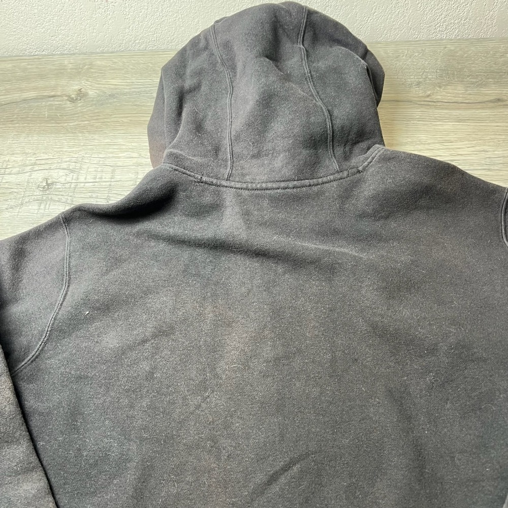 Nike Hoodie Mens Large Black Pullover Fleece Embroidered Logo Sportswear Casual - Picture 9 of 10